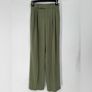 MOSES QUEEN SAGE GREEN BAGGY TROUSERS‎ SOFT AND FLOWING FABRIC NWOT